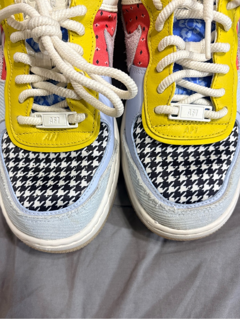 Nike Women's Air Force 1 Shadow Patchwork Multicolor DM 8076100 Low Top Sz 8.5 - Picture 3 of 11